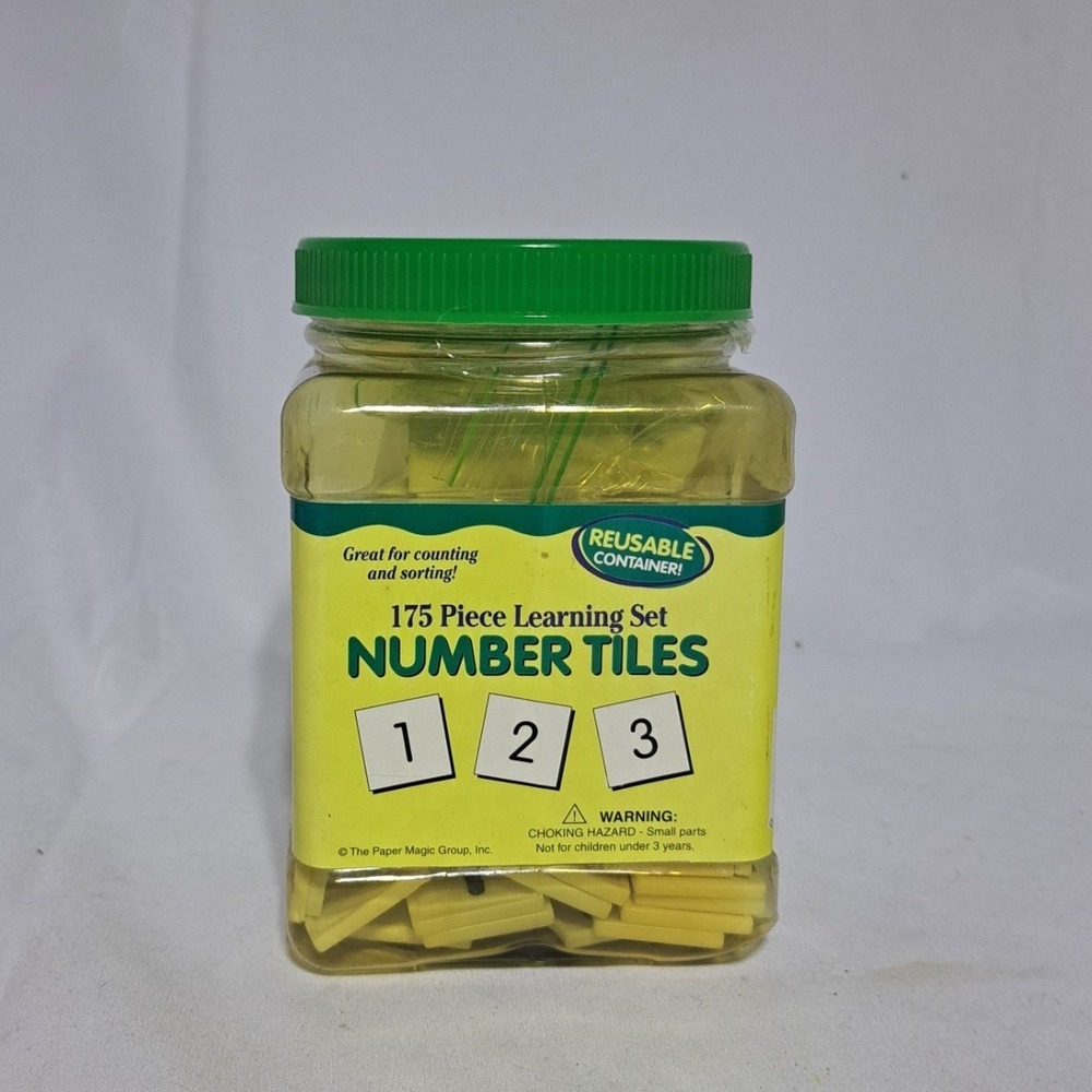 Learning Set 175 Pc Number Tiles‎ - Paper Magic Grp COMPLETE Homeschool Teaching